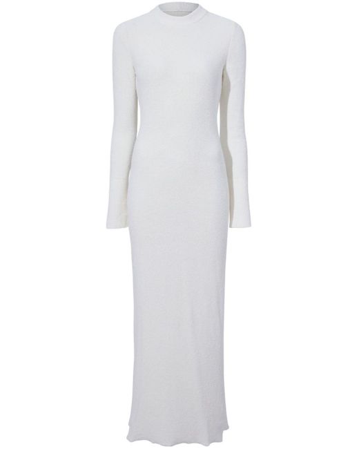 Proenza Schouler White Lara Knitted Maxi Dress