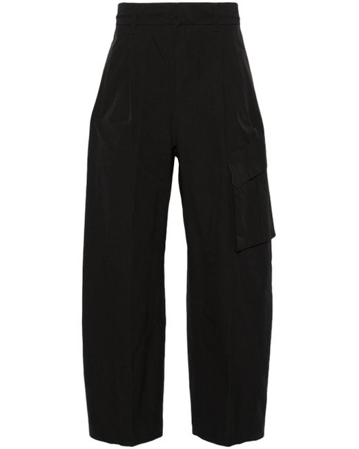 Descente Allterrain Black Wide-leg Cargo Trousers for men
