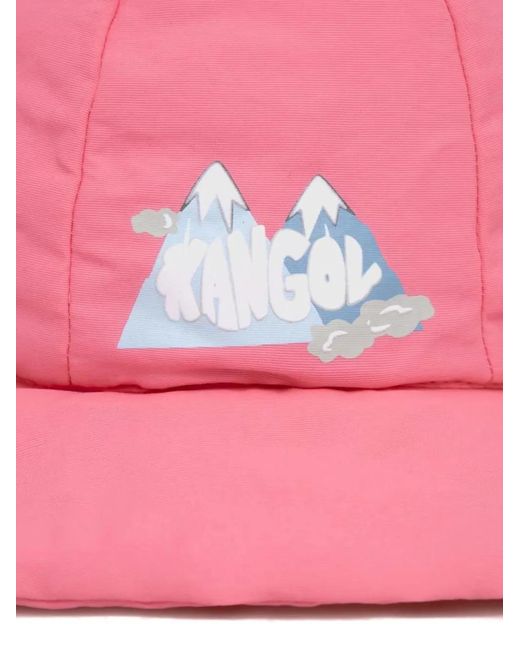 Kangol Pink Drawstring Appliqué Hat