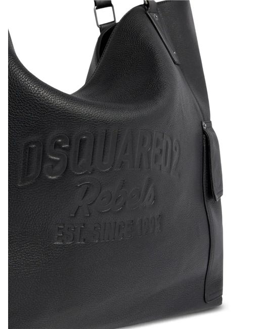 DSquared² Black Sac Cabas Rebels for men