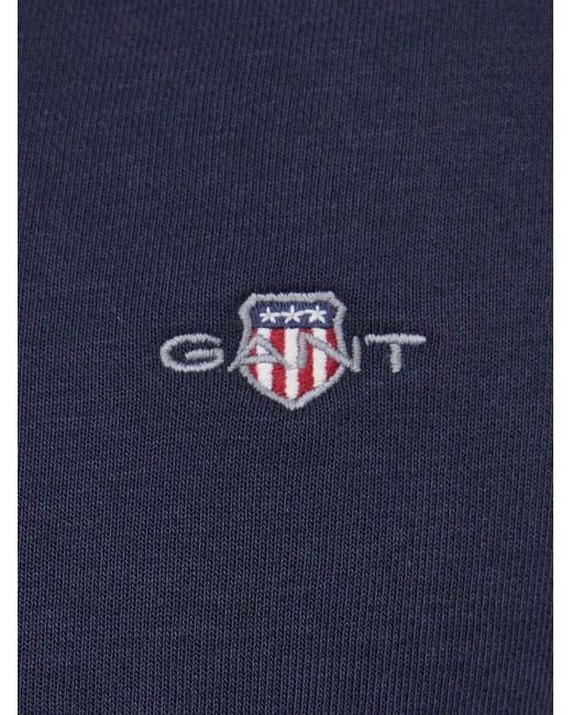 Gant Blue Half-Zip Sweater for men