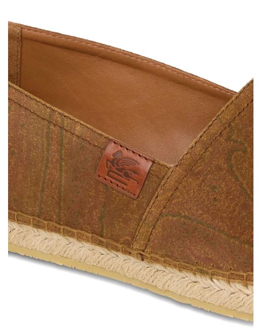 Etro Brown Espadrilles Arnica En Daim for men