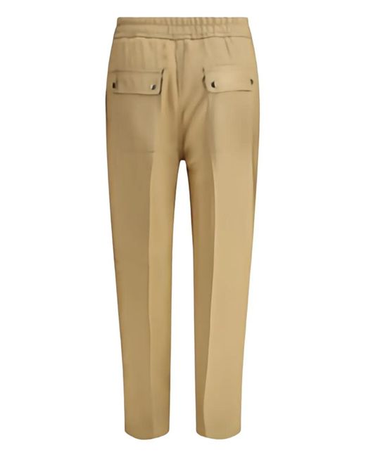 True Royal Natural Drawstring-Zip Trousers
