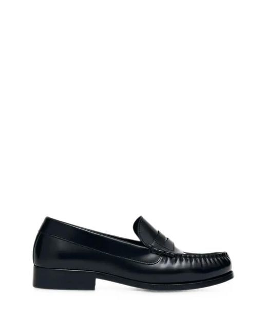 Alohas Blue Penny Leather Loafers