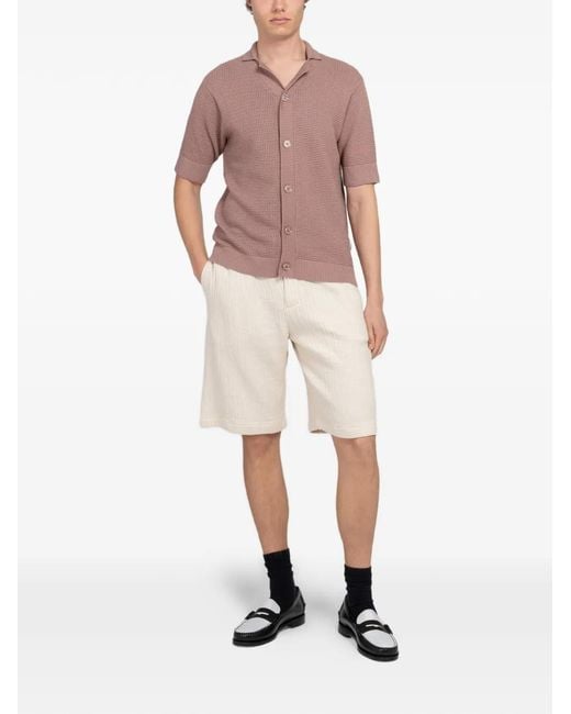 Minimum Natural Raylan Drawstring Crinkled-Finish Shorts for men