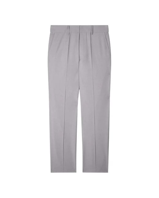 Patrizia Pepe Gray Pantalon Slim À Design Plissé for men