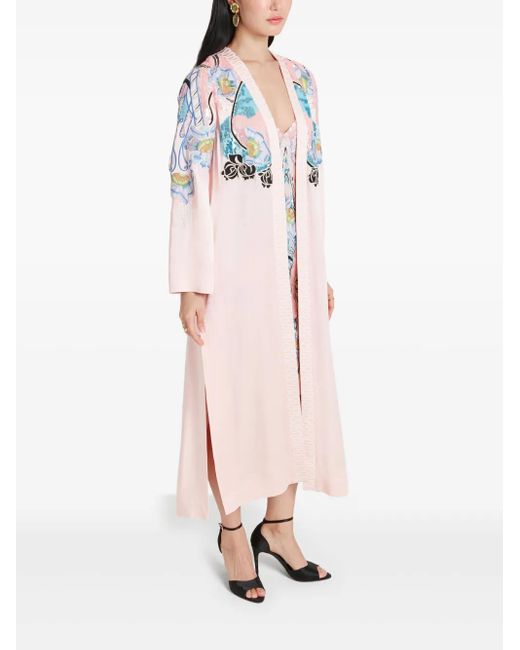 Temperley London Pink Gracia Coat