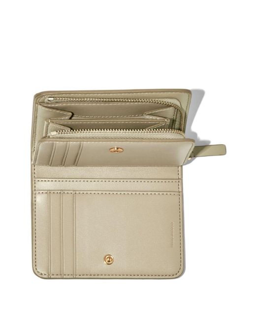 Marc Jacobs White The Monogram Mini Compact Wallet