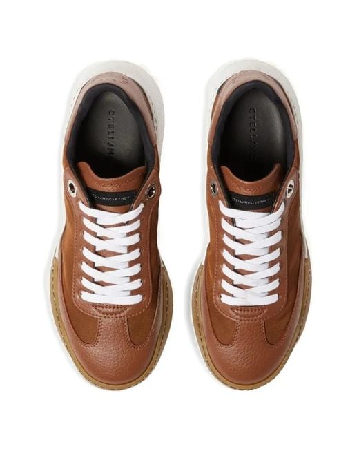 Stella McCartney Brown Loop Panelled Sneakers