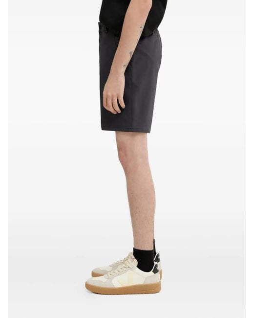 Fjallraven Black Logo-Patch Shorts for men