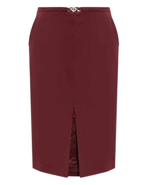 Versace Red Pencil Skirt
