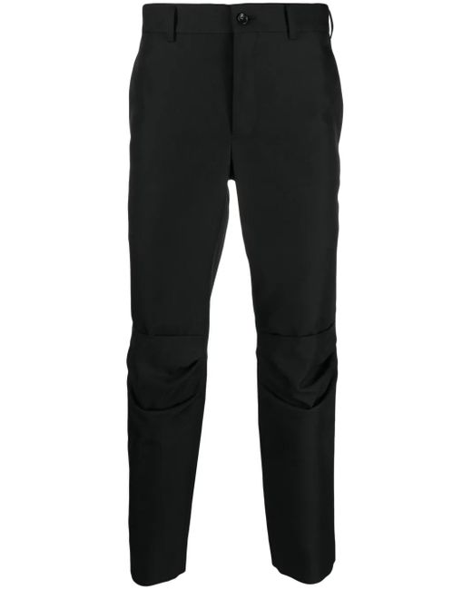 Comme des Garçons Black Mid-Rise Tapered Trousers for men