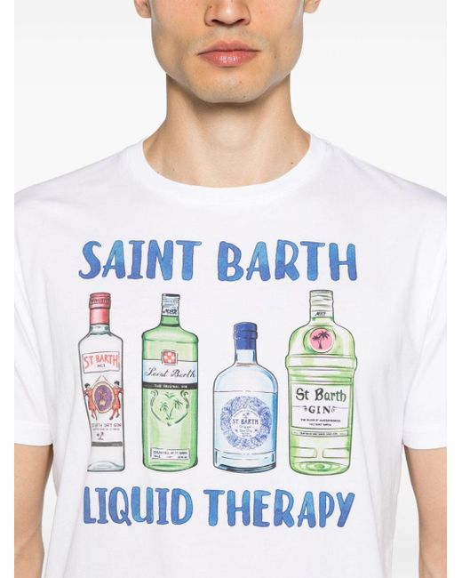 メンズ Mc2 Saint Barth Liquid Therapy Tシャツ White