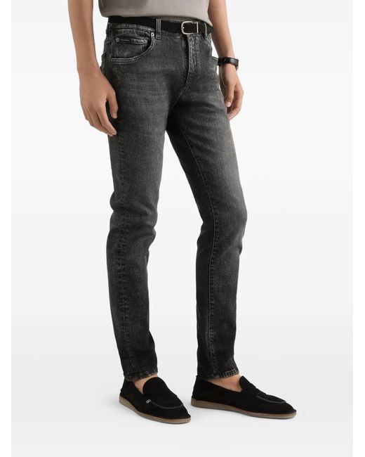 Dolce & Gabbana Gray Jeans Logo for men