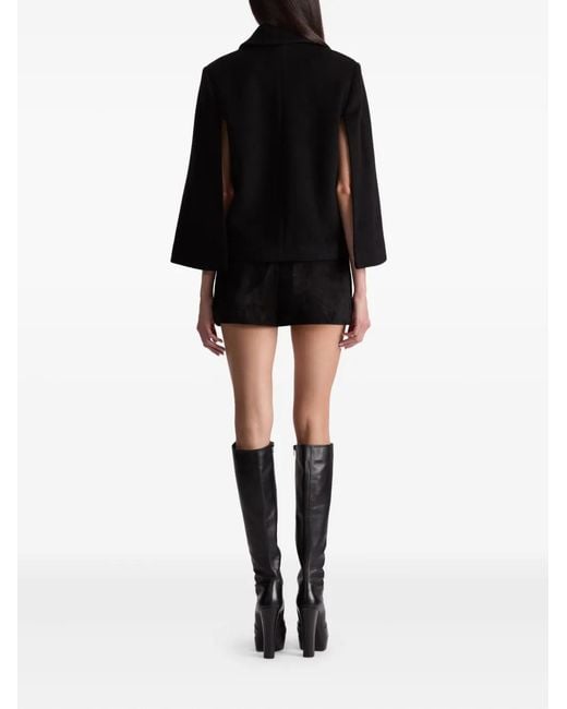 Alice + Olivia Black Reynalda Mini Cape