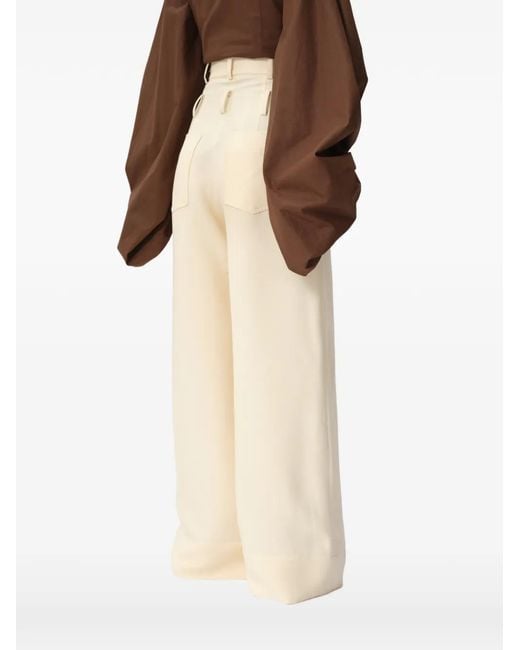 Concepto Natural Edge Wide-Leg Trousers