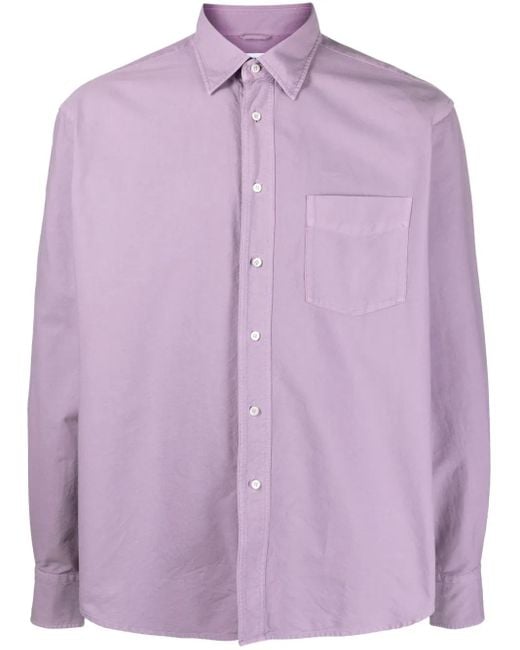 Aspesi Purple Camicia Fred for men