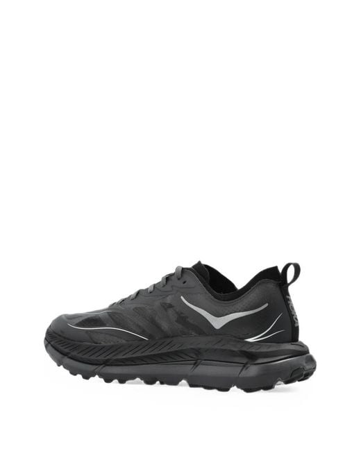 Hoka One One Gray Mafate Speed 4 Lite Lace-Up Sneakers