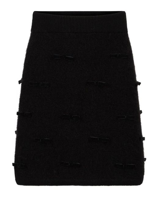 Nina Ricci リボン ミニスカート Black