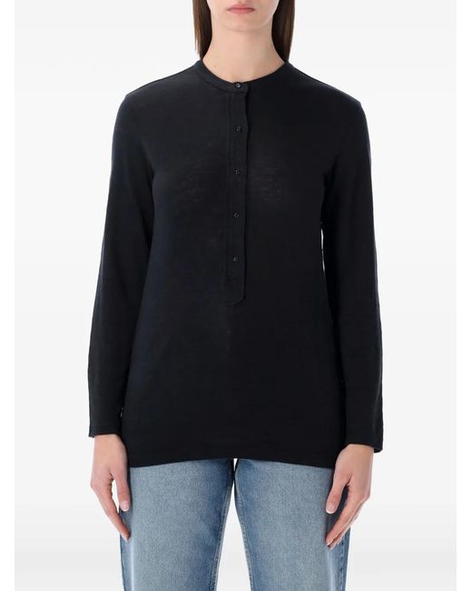 Isabel Marant Black Marant Étoile Lucy Linen T-Shirt