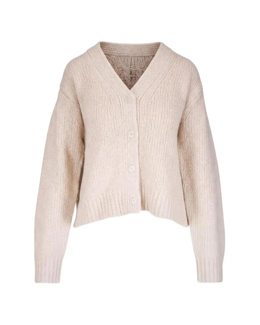Nili Lotan Natural Lorana Cable-Knit Cardigan
