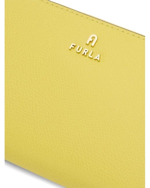 Furla Yellow Xl Camelia Zip-Fastening Wallet