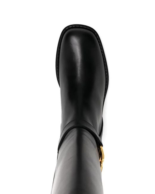 Bally Black Eloire Leather Long Boots