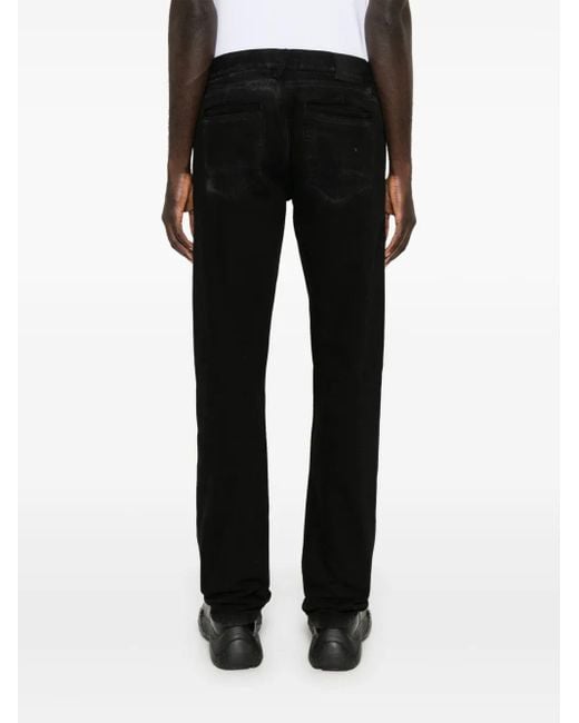 McQueen Blue Logo-Patch Jeans for men