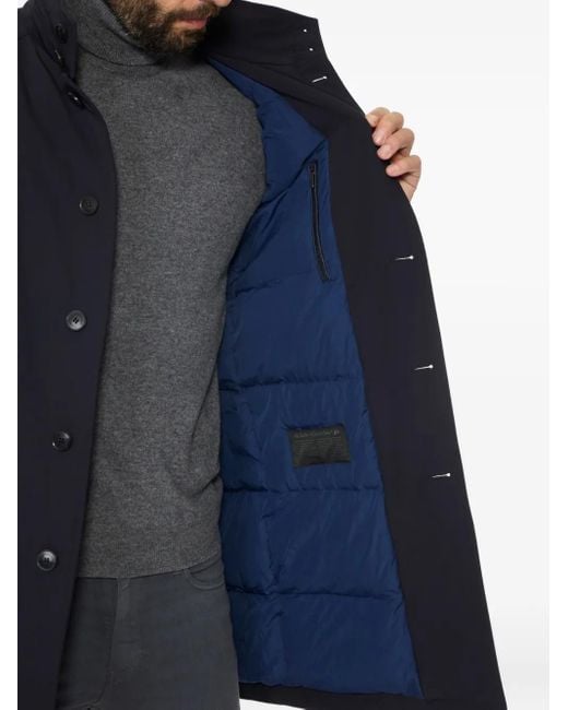 メンズ Norwegian Wool Long Traveler コート Blue