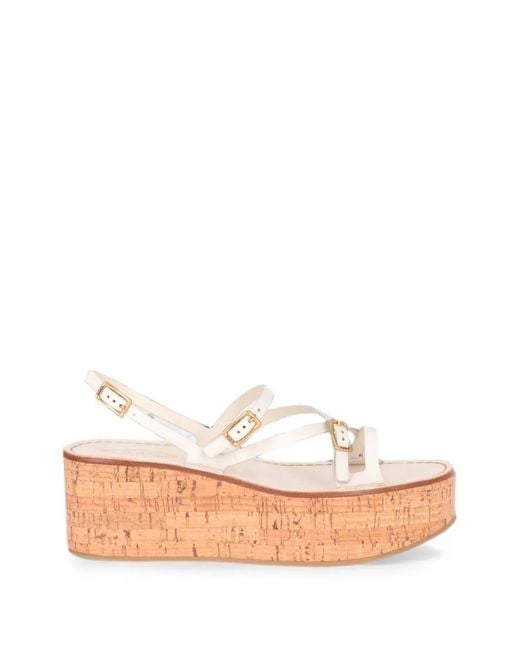 Tod's White Buckle-Fastening Platform Sandals