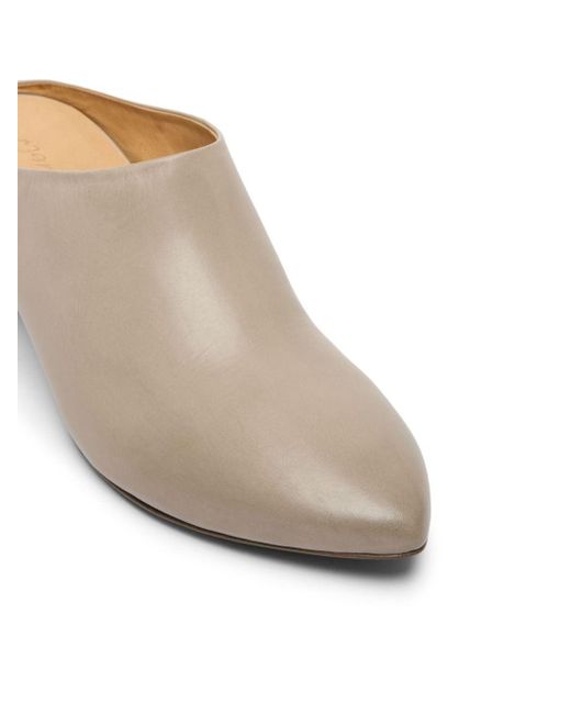 Marsèll White Pointed-toe Leather Mules