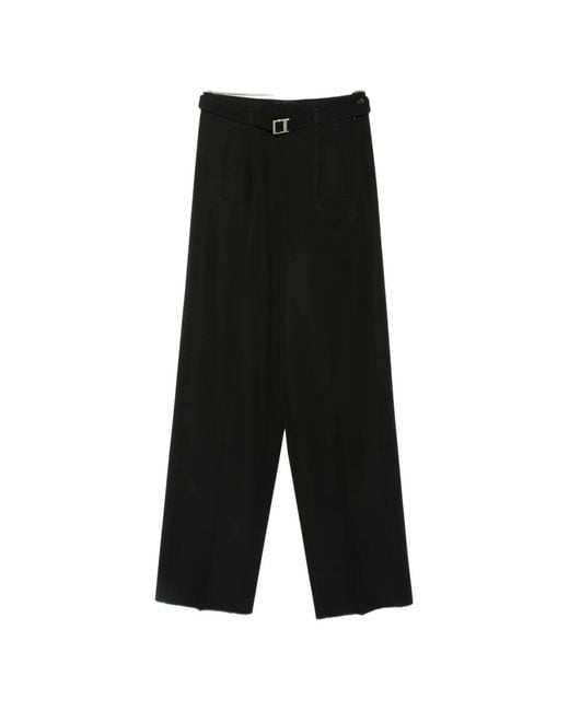 Seafarer Black Belted Wide-Leg Trousers