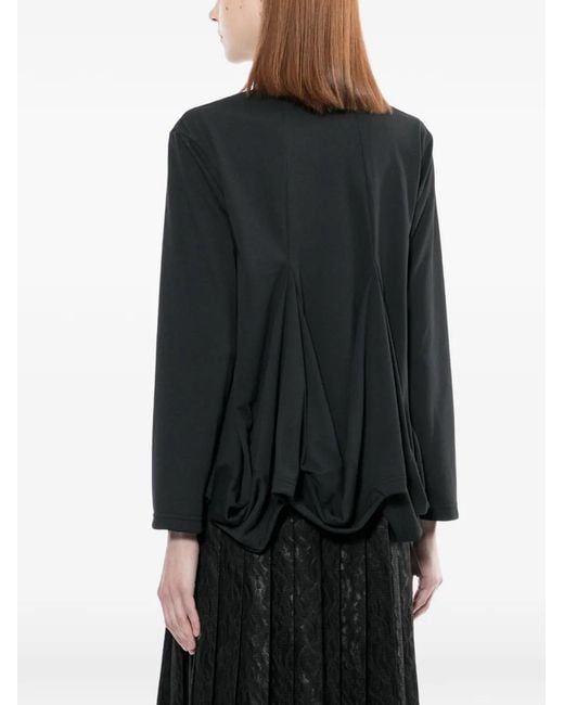 T-Shirt À Design Plissé Comme des Garçons en coloris Black