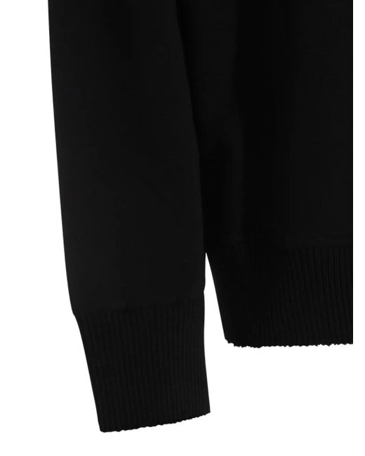 Thom Krom Hoodie mit dragierten Ärmeln in Black für Herren