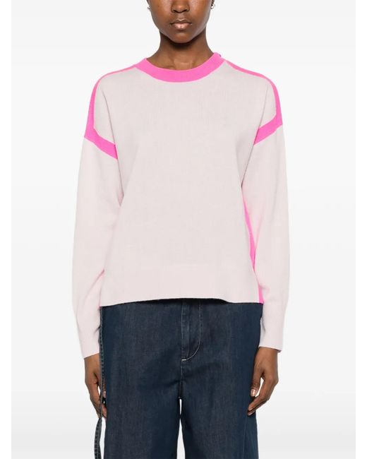 From Future Pink Side-Stripe Sweater