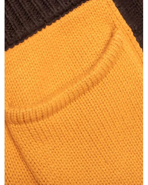 Rhude Gestrickte Jogginghose mit Streifen in Orange für Herren