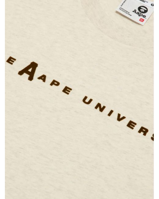 Aape By A Bathing Ape Natural Logo Graphic T-Shirt for men