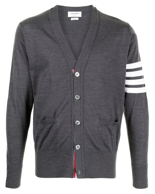 Thom Browne Vest Met V-Hals in het Gray voor heren