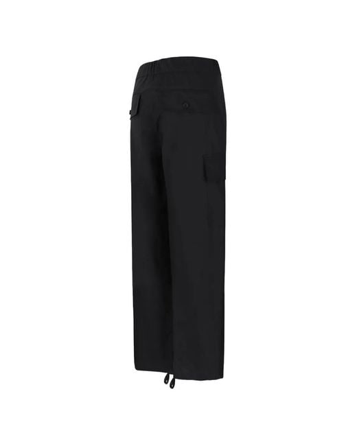 Douuod Black Multi-Pocket Cargo Pants