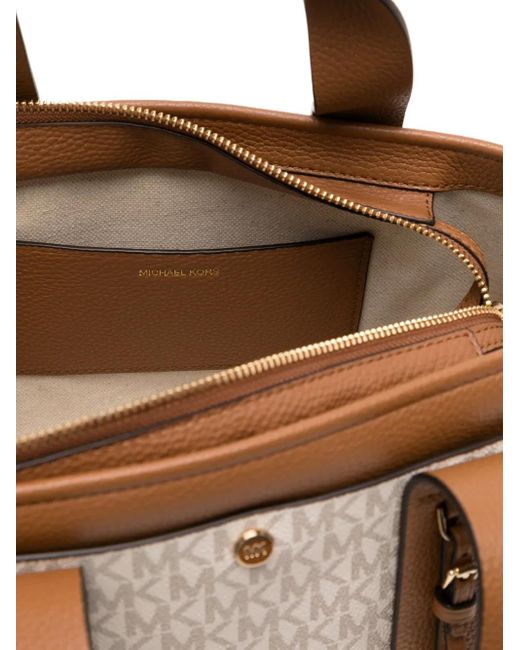 Michael Kors Romee Signature Logo バッグ S Brown