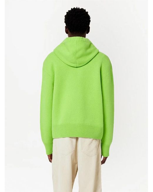 AMI Green Ami De Coeur Hoodie