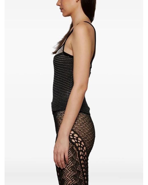 Roberta Einer Black Knitted Tank Top