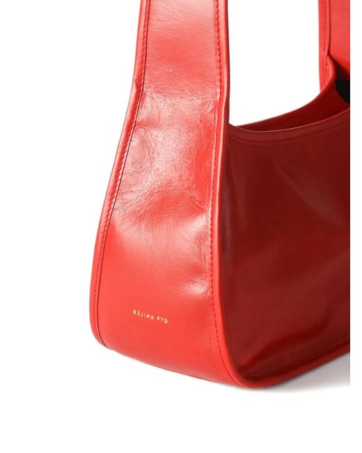 Rejina Pyo Red Sofia Handle Leather Shoulder Bag