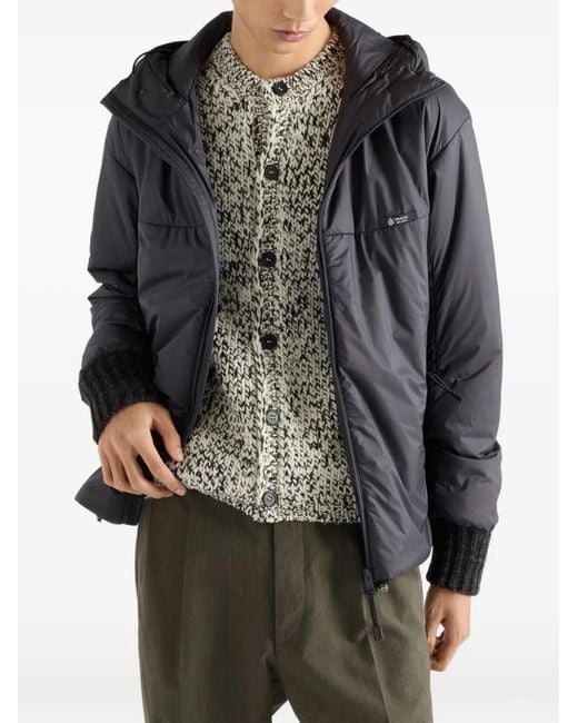 Prada Gray Technical Field Jacket for men