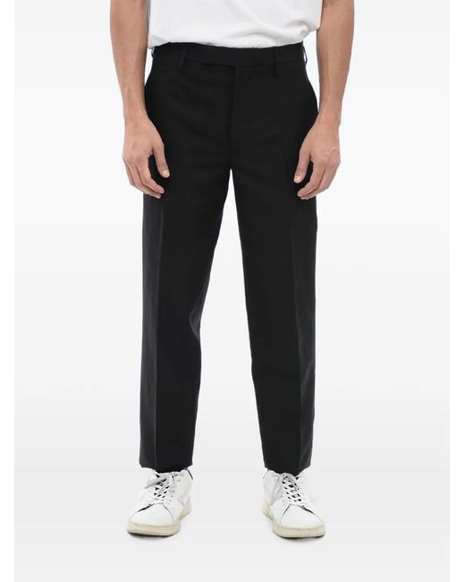 Neil Barrett Black Slim-Fit Belt-Loop Tailored Trousers for men