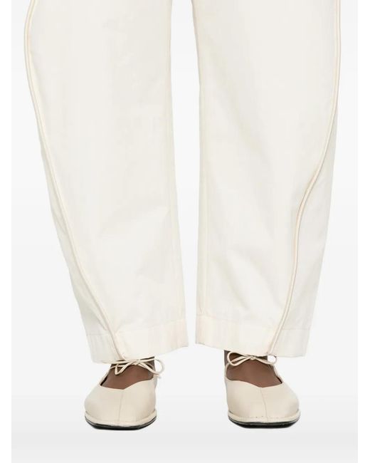 Nanushka White Elasticated-Waist Trousers