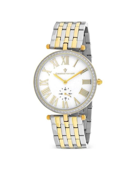 Christian Van Sant Metallic Hush 36Mm Watch