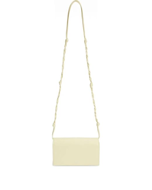 Jil Sander White Tangle Wallet With Strap
