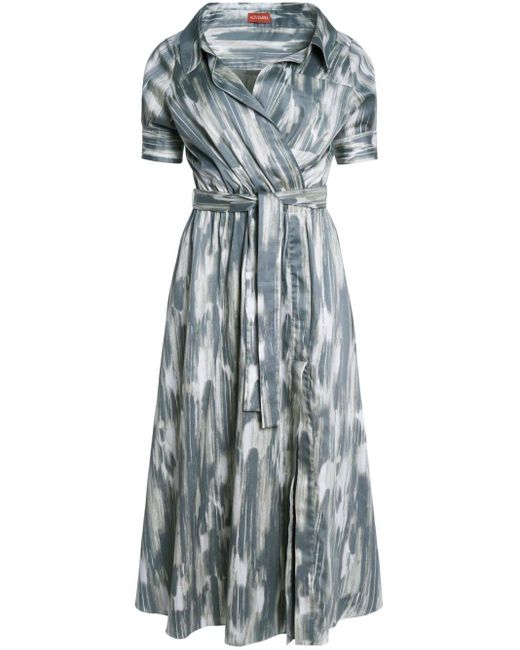 Altuzarra Blue Lydia Cotton-blend Dress