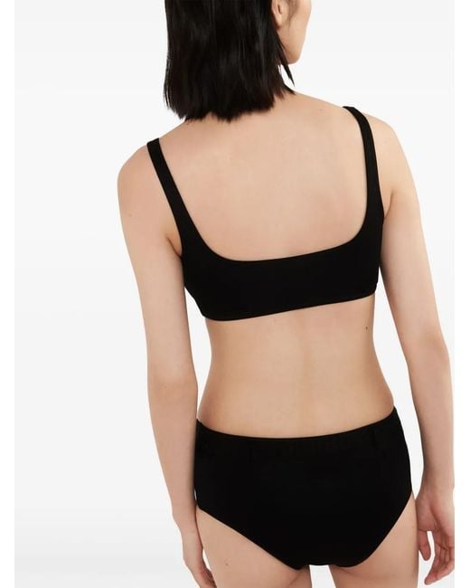 Prada Black Interlock Fabric Bikini Bottom